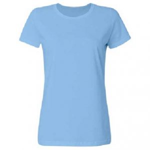Misses Basic Relaxed Fit Fruit of the Loom Tee (LT. BLUE)