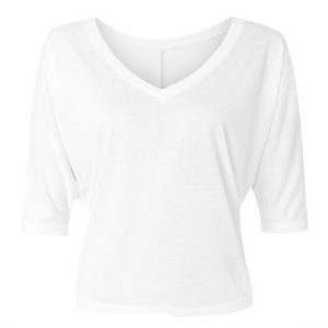 Bella Flowy Half-Sleeve T-Shirt (WHITE)