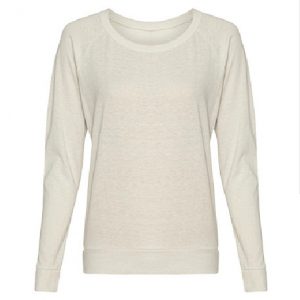 Misses Relaxed Fit Alternative Apparel Lightweight Slouchy Pullover (IVORY)