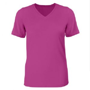 Misses Relaxed Fit Bella Missy V-Neck Tee (BERRY)