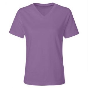 Misses Relaxed Fit LAT V-Neck Tee (PURPLE)